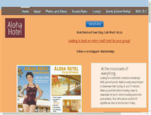 Tablet Screenshot of alohahotelpalmsprings.com